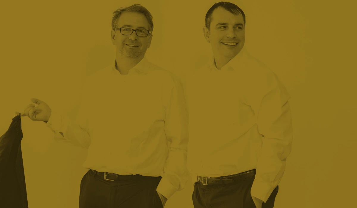 Dr. Nikolaus Braun und Stefan Heringer Gründer der Neunundvierzig Honorarberatung München